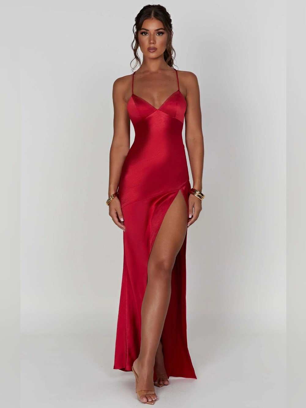 Vestido largo Isobel - Rojo Babyboo NWT $130